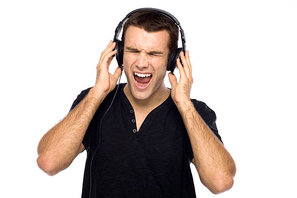 istock Young man wearing headphones 177107024