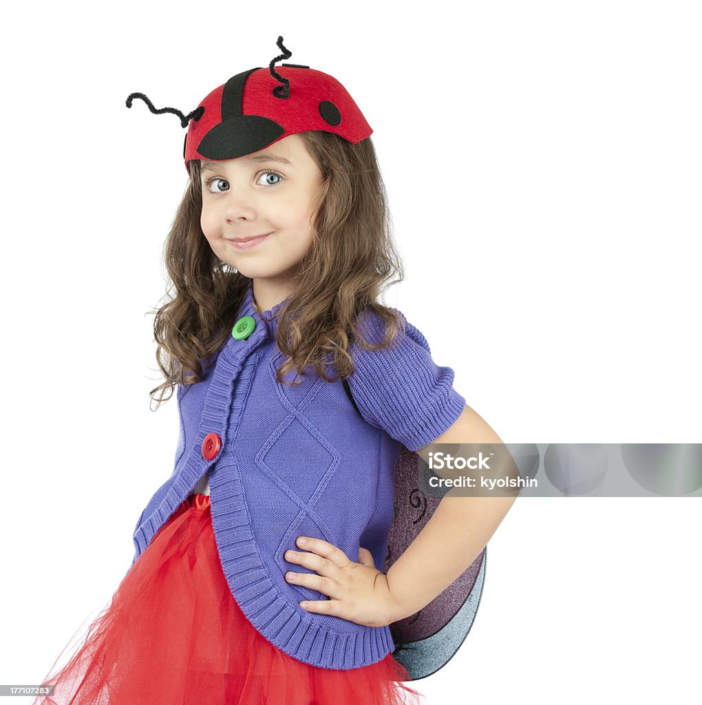 Bambina carina in costume - Foto stock royalty-free di Bambine femmine