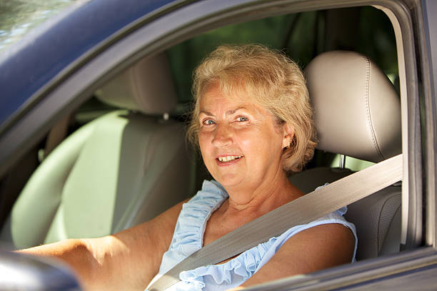 istock Senior woman driver 177107339