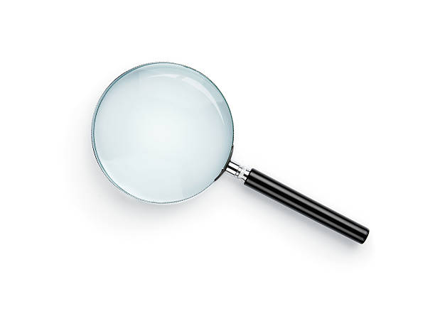 lupa - loupe quality control magnification glass imagens e fotografias de stock