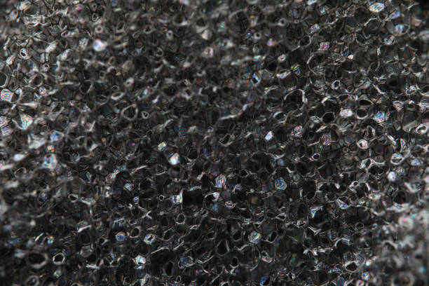 istock Background texture of black airtight foam rubber 1771084015