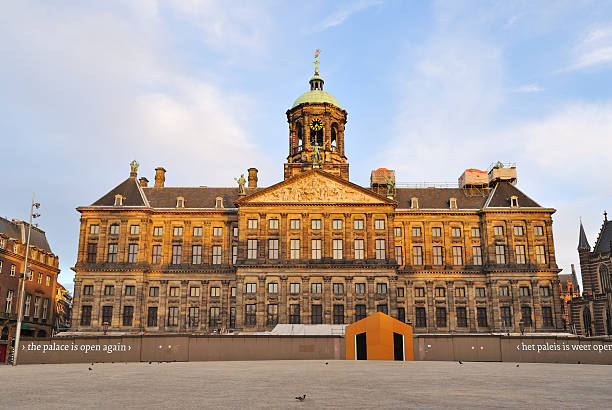 istock Amsterdam. Royal Palace early in the morning 177108471