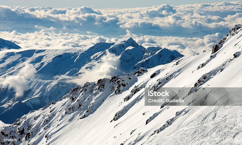 Mountains High mountain landscape in the alps Beauty In Nature Stock Photo