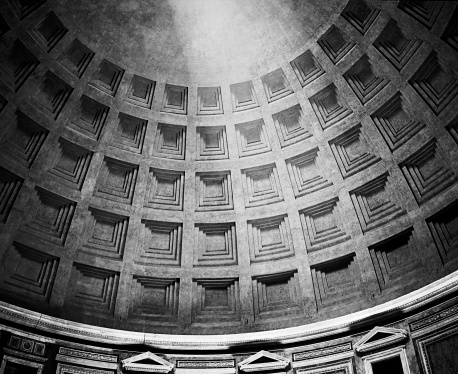 Roman Pantheon Dome With Light