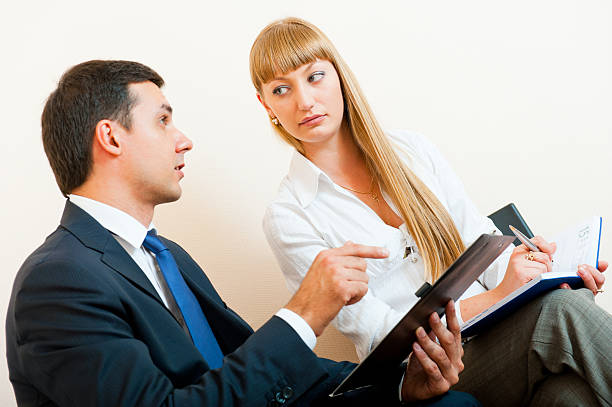 istock Two business people are meeting 177110072