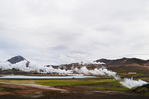 Myvatn thermal area in iceland