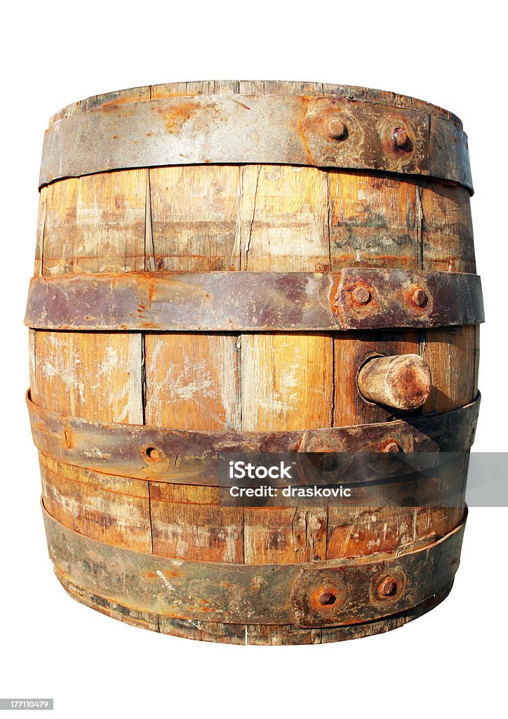 Holz barrel - Lizenzfrei Alkoholisches Getränk Stock-Foto
