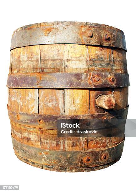 Holz Barrel Stockfoto und mehr Bilder von Alkoholisches Getränk - Alkoholisches Getränk, Alt, Behälter