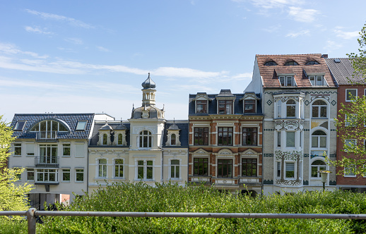 Stock photograph of Victoria Terrasse in downtown Oslo Norway. It is a historic building complex, now housing the Norwegian Ministry of Foreign Affairs.