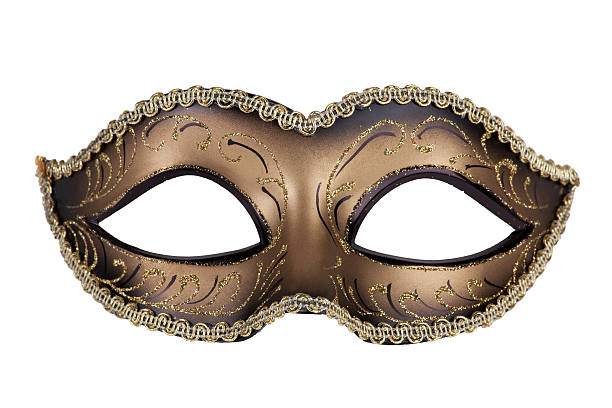 istock Decorative carnival mask black and gold 177111208
