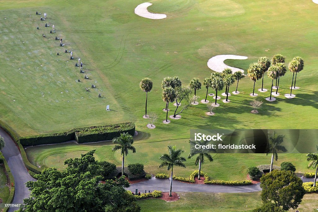 overhead Luftbild von einer golf driving-Übungs-range - Lizenzfrei Drive - Sportbegriff Stock-Foto