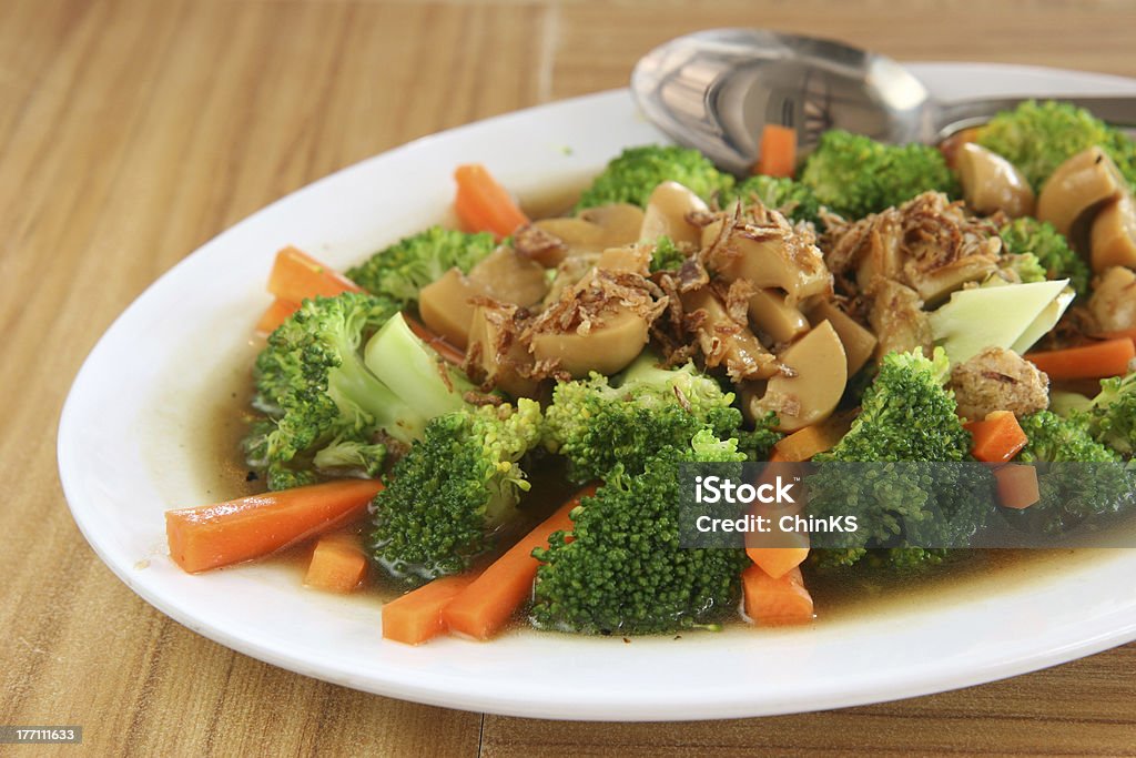 Смешанные овощи в Азии устрица соус - Стоковые фото Овощ роялти-фри