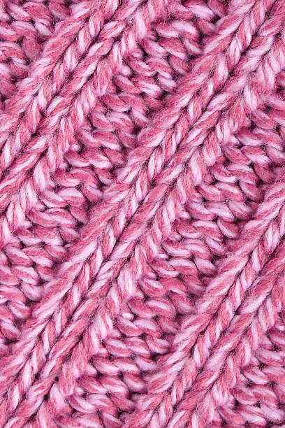istock Pink color wool knitted background 177111805