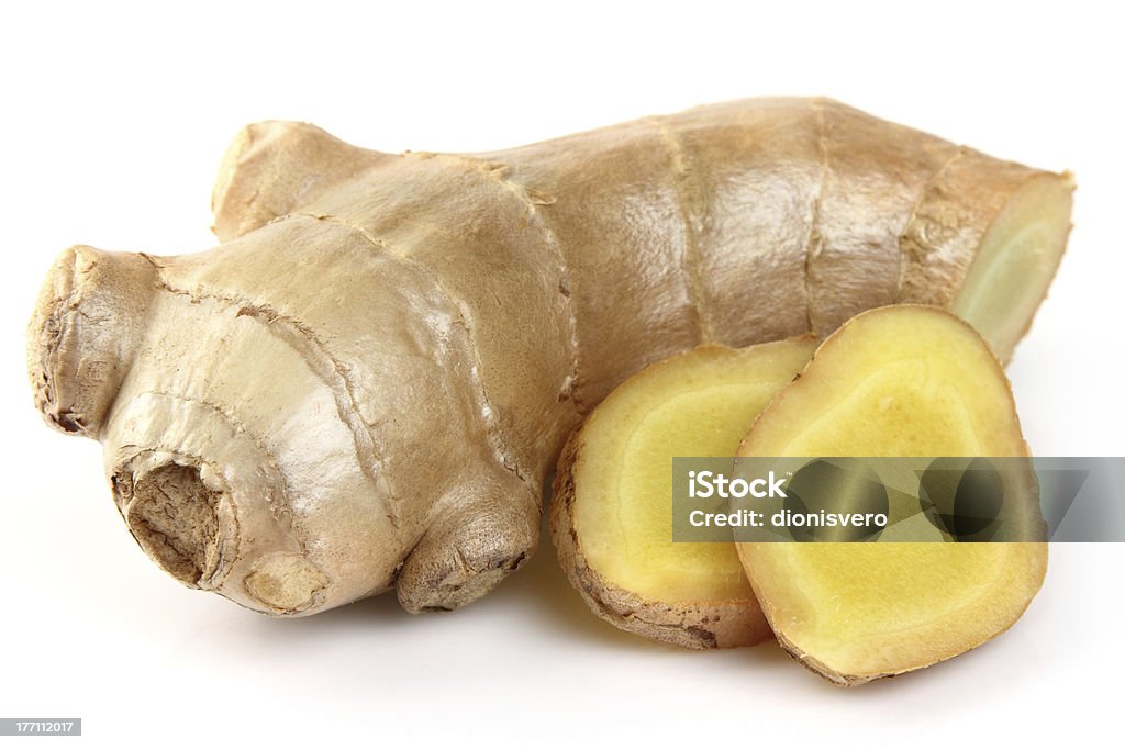 Ginger root Ginger root in closeup Close-up Stock Photo