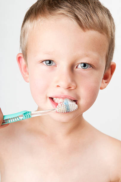 Brushing Teeth stock photo