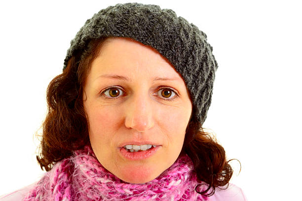 istock Woman with cap and scarf 177112350