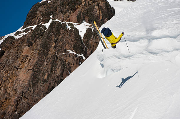 istock Back in the air of a skier 177113493