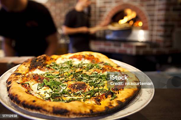 Wood Fired Pizza Stock Photo - Download Image Now - Pizza, Brick Oven, Pizza Oven