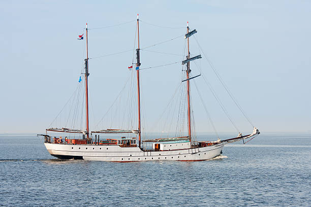 istock Typical old Dutch three mast clipper  sailing on the sea 177114056