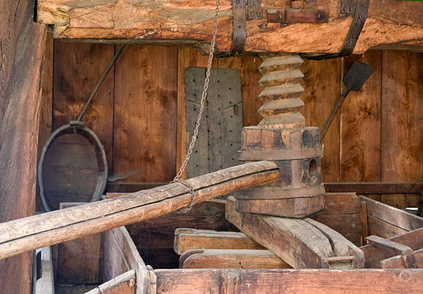 istock historic wine press detail 177114307