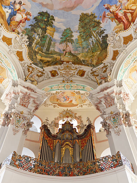 istock Pipe Organ at Baroque Church 177114570