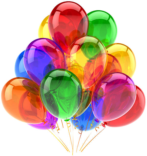 istock Birthday balloons party decoration translucent multicolored 177114821