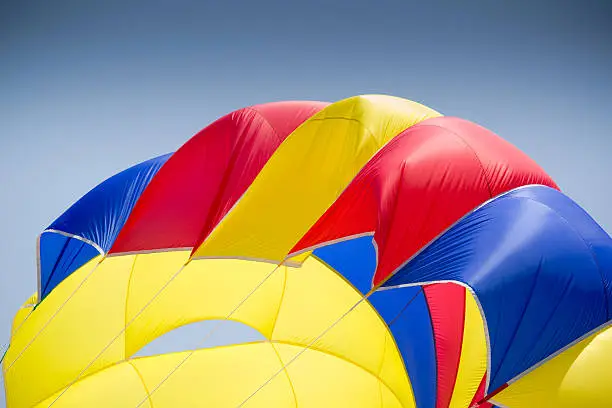 Photo of colorful parachute