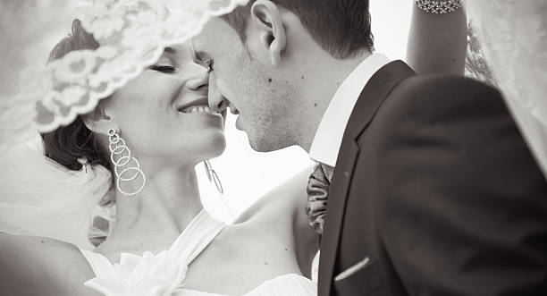 istock Beautiful bride and groom 177114894