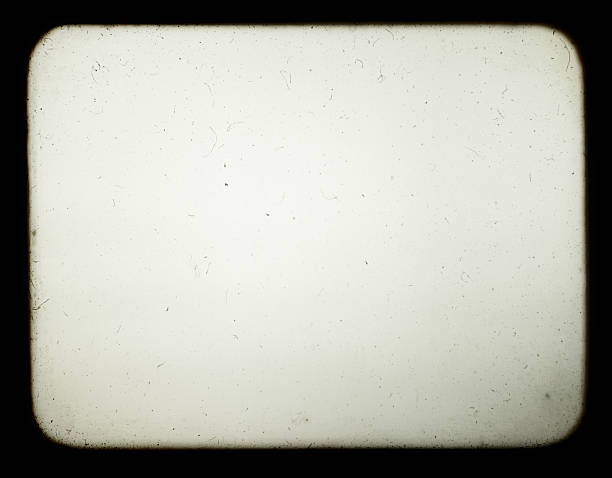 Blank screen of old slide projector. Snapshot of a blank screen of old slide projector, suited to achieve the effect of old photos. projection equipment photos stock pictures, royalty-free photos & images