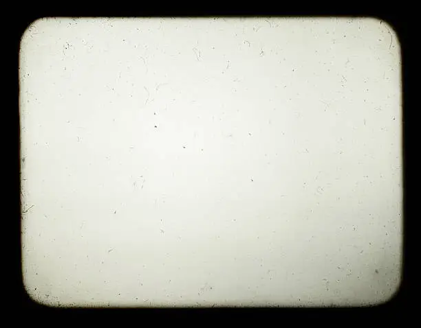 Snapshot of a blank screen of old slide projector, suited to achieve the effect of old photos.