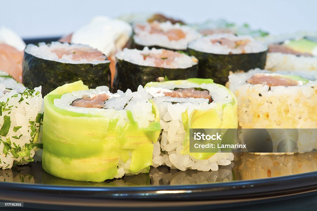 Primer plano de Sushi - Foto de stock de Aguacate libre de derechos