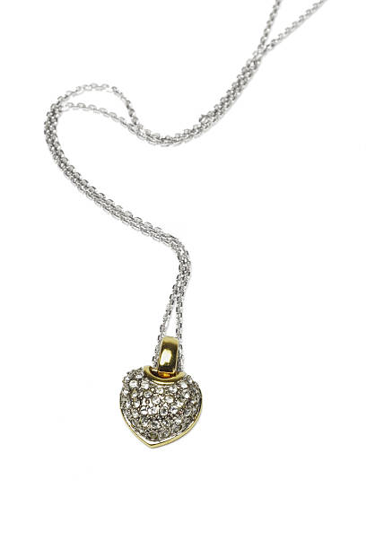 istock Heart shaped gemstones necklace 177115965