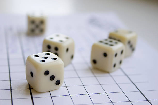 Yahtzee stock photo