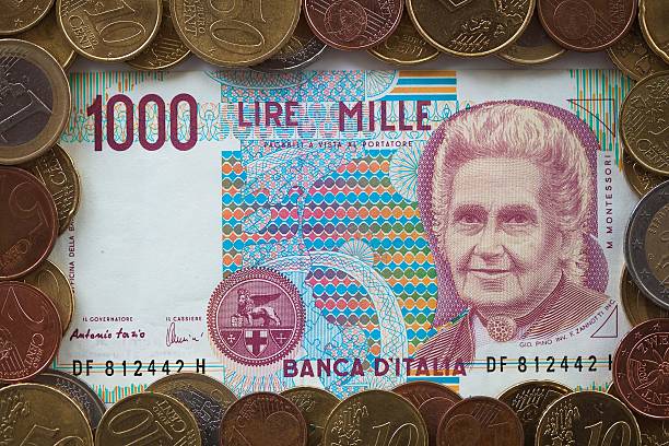 geld - italian currency stock-fotos und bilder