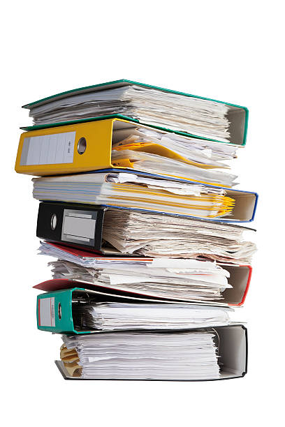 istock The pile of file binder with papers 177118512