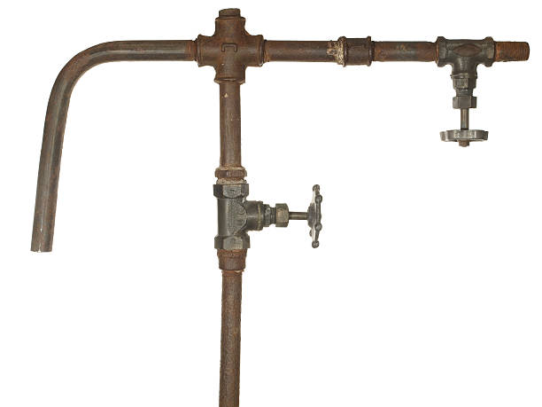 istock fragment of the old water conduit 177118869