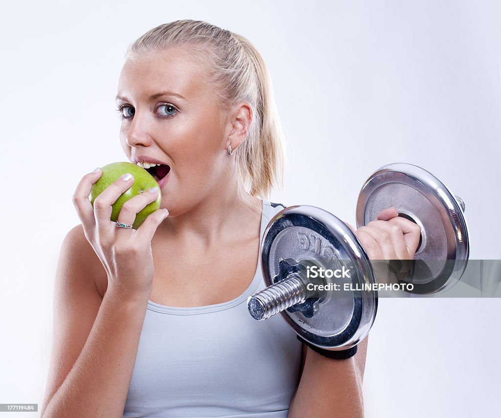 Sana dieta ed esercizio fisico - Foto stock royalty-free di Adulto