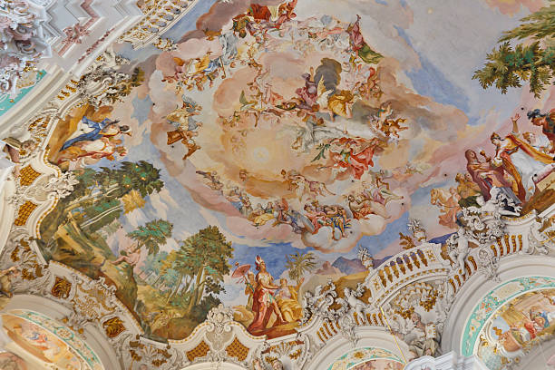 istock Frescos at Baroque Church 177119691