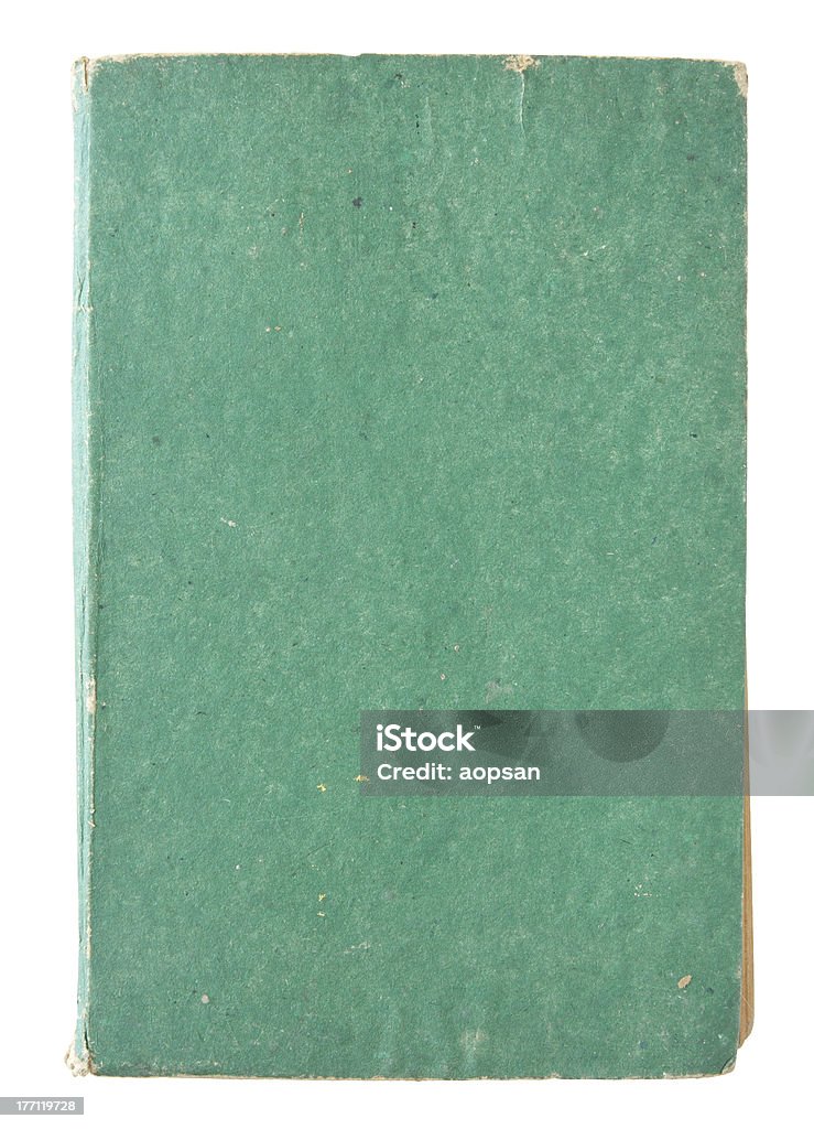 Старый Зеленой книги страниц - Стоковые фото Разорванный роялти-фри