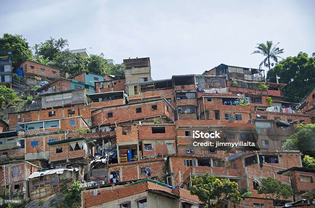 Shanty Stadt - Lizenzfrei Caracas Stock-Foto