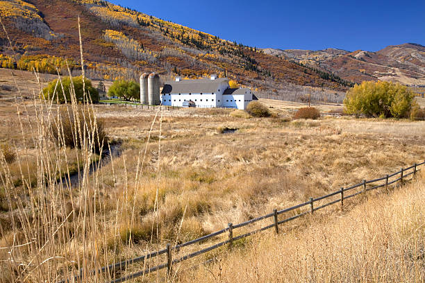 istock White Barn Near Park City Utah 177119845