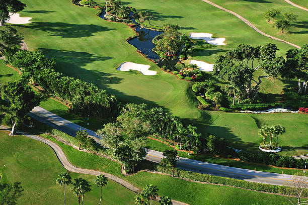istock overhead view of luxury florida municipal golf course 177119927