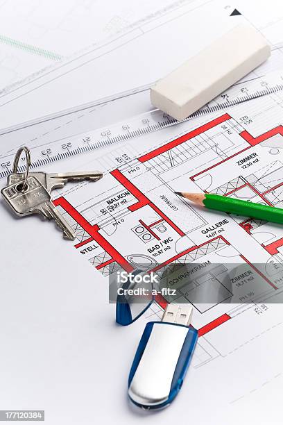 Planung Einer House Stockfoto und mehr Bilder von Architektur - Architektur, Architekturberuf, Baugewerbe