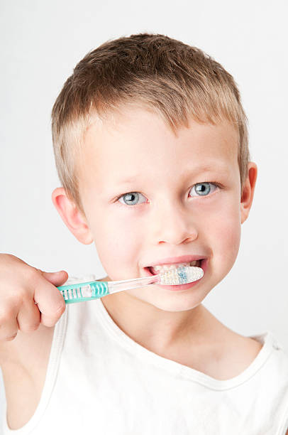 Brushing Teeth stock photo