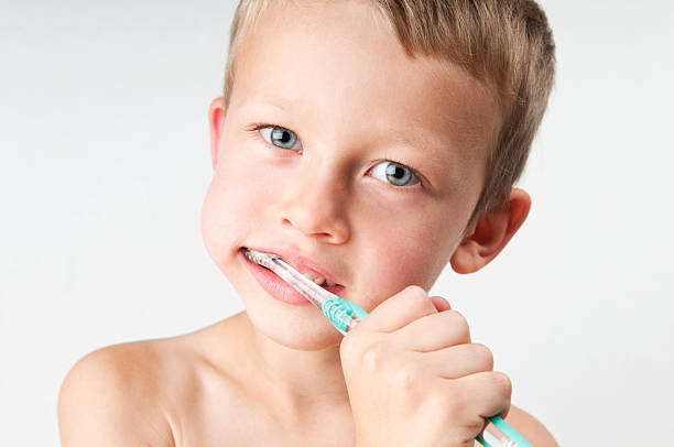 Brushing Teeth stock photo