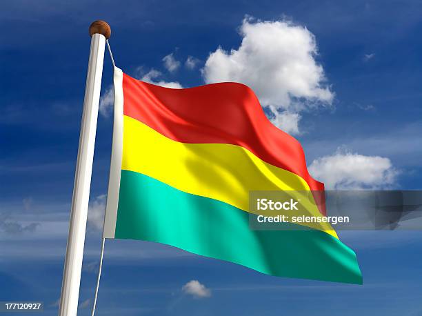 Bolivien Fahne With Clipping Path Stockfoto und mehr Bilder von Bach - Bach, Bolivianische Flagge, Bolivien
