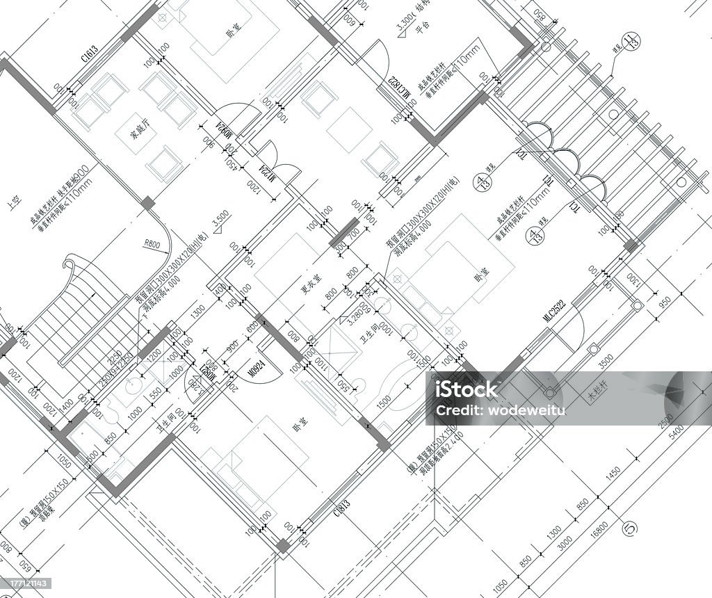 Архитектурный фон - Стоковые фото План здания роялти-фри