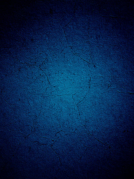 Grunge blue wall stock photo