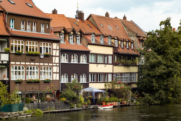 Klein Venedig (Little Venice) in Bamberg Klein Venedig (Little Venice) in Bamberg. Sightseeing in the Franconian old town next to the river. The historical architecture of half timbered houses is beautiful. klein venedig photos stock pictures, royalty-free photos & images