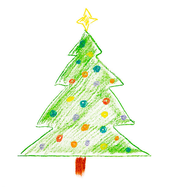 istock Chalk Drawing of a Christmas Tree 177122223